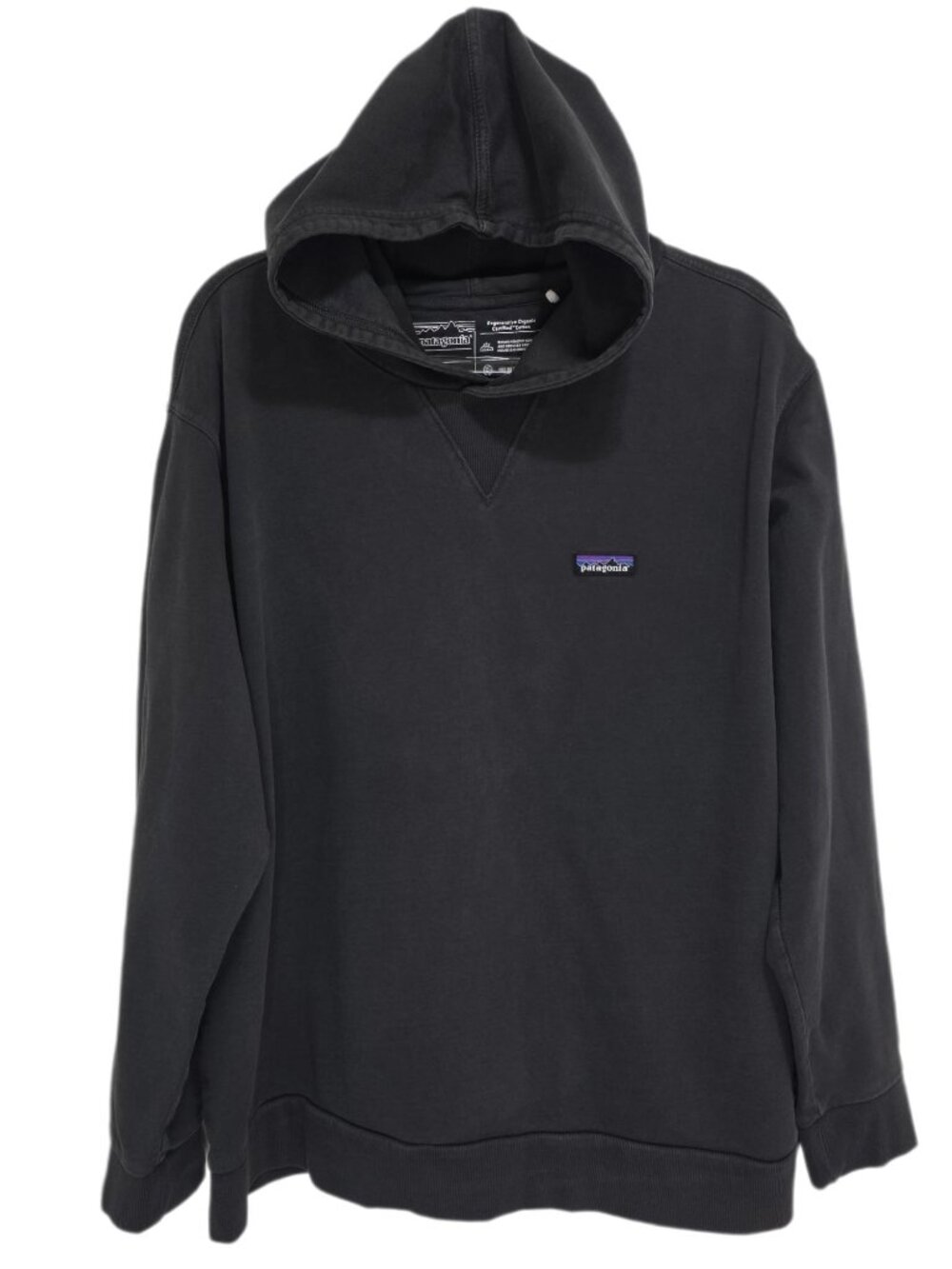 1542 Patagonia Big 100% Organic Worn Cotton Pullover Hoodie Sweatshirt Sz.XXL
